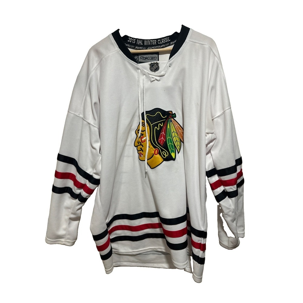 Chicago Blackhawks Reebok CCM Hockey Jersey #65 Shaw White Size 56